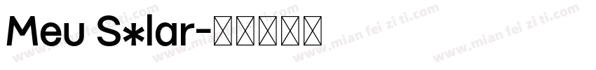 Meu Solar字体转换